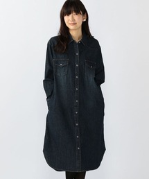 デニムシャツワンピース