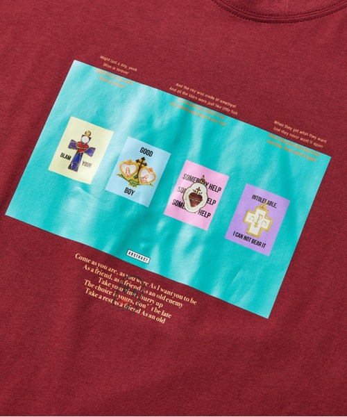 room.13 アートプリント Tシャツ room.13 tシャツ Logo Long SleeveT-shirt メンズ レディース