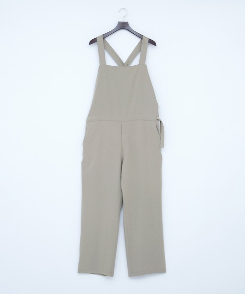 EMMA CLOTHES(エマクローズ)の「オーバーサイズサイドロープドレープオーバーオール【EMMA CLOTHES/エマクローズ】(サロペット/オーバーオール・メンズ・グレイッシュベージュ/ブラック/ダークブラウン・FREE)」の4枚目の写真