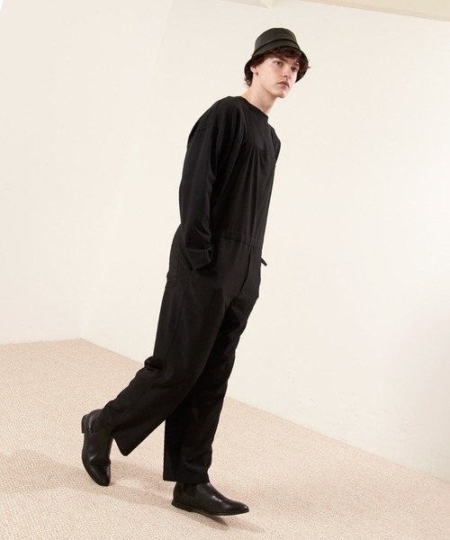 EMMA CLOTHES(エマクローズ)の「オーバーサイズサイドロープドレープオーバーオール【EMMA CLOTHES/エマクローズ】(サロペット/オーバーオール・メンズ・グレイッシュベージュ/ブラック/ダークブラウン・FREE)」の6枚目の写真