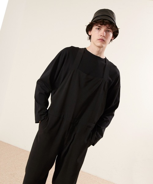 EMMA CLOTHES(エマクローズ)の「オーバーサイズサイドロープドレープオーバーオール【EMMA CLOTHES/エマクローズ】(サロペット/オーバーオール・メンズ・グレイッシュベージュ/ブラック/ダークブラウン・FREE)」の9枚目の写真