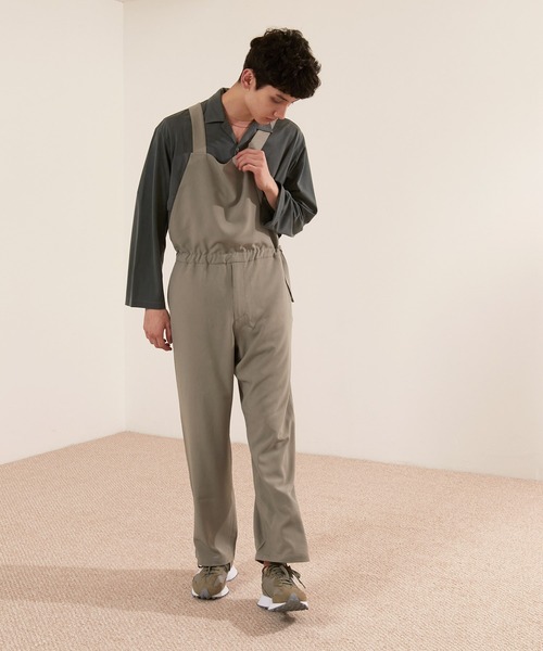 EMMA CLOTHES(エマクローズ)の「オーバーサイズサイドロープドレープオーバーオール【EMMA CLOTHES/エマクローズ】(サロペット/オーバーオール・メンズ・グレイッシュベージュ/ブラック/ダークブラウン・FREE)」の17枚目の写真