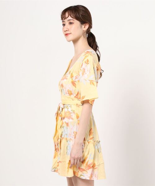Billabong ワンピース Follow 総柄 Sun レディース One ワンピース 総柄 Sun Only 21年春夏モデル ビラボン ボタニカル ワンピース Billabong ビラボン のファッション And The