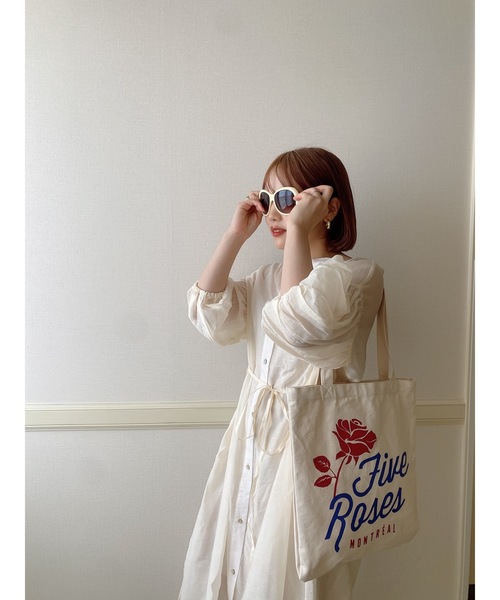 JUMELLE（ジュメロ）の「ファイブローズバッグ（トートバッグ・レディース・アイボリー・FREE）」の19枚目の写真