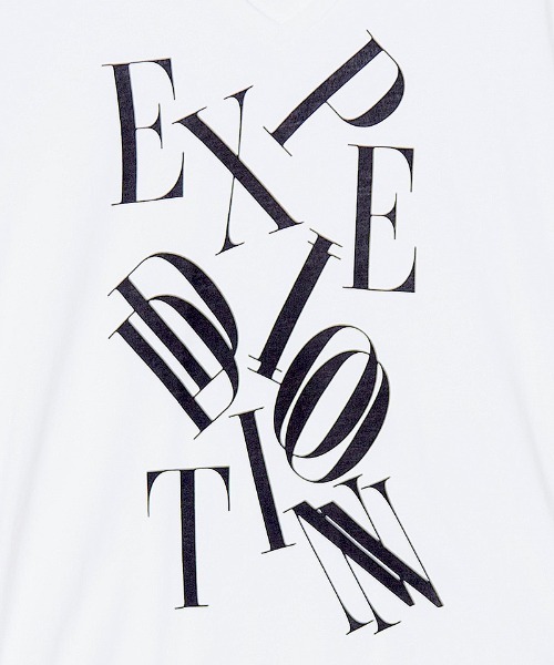 NO ID.(ノーアイディ)の「mt7141- メッセージプリントV-N-T Tシャツ(Tシャツ/カットソー・メンズ・ホワイト/ブラック/グレー・1/2)」の21枚目の写真