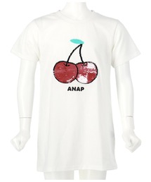 ANAP kids（アナップキッズ）の「チェリースパンコールチュニック（Tシャツ/カットソー・キッズ）」