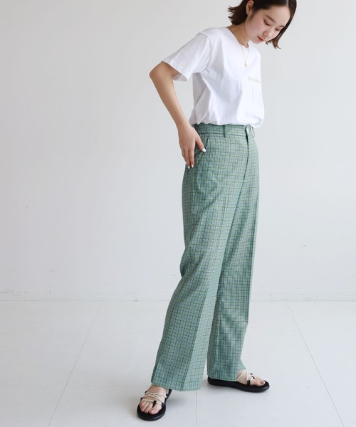 SLOBE citron.(スローブシトロン)の「SLOBE citron. sois toi Tシャツ【手洗い可能】◆(Tシャツ/カットソー・レディース・ホワイト/ナチュラル/サックスブルー/ピンク・FREE)」の16枚目の写真