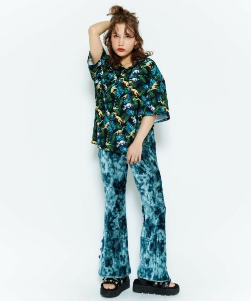 Candy Stripper（キャンディストリッパー）の「TIE DYE CHINA パンツ（その他パンツ・レディース・ブルー/グレー/ブラック・2）」の4枚目の写真