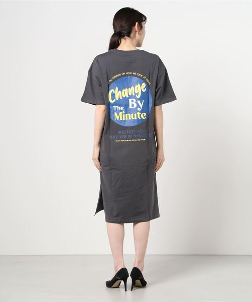 WEGO（ウィゴー）の「WEGO/プリントスリットロングワンピース（ワンピース・レディース・スミクロ/ブルー/ホワイト/ネイビー/ライトベージュ/ホワイト系その他・FREE）」の14枚目の写真