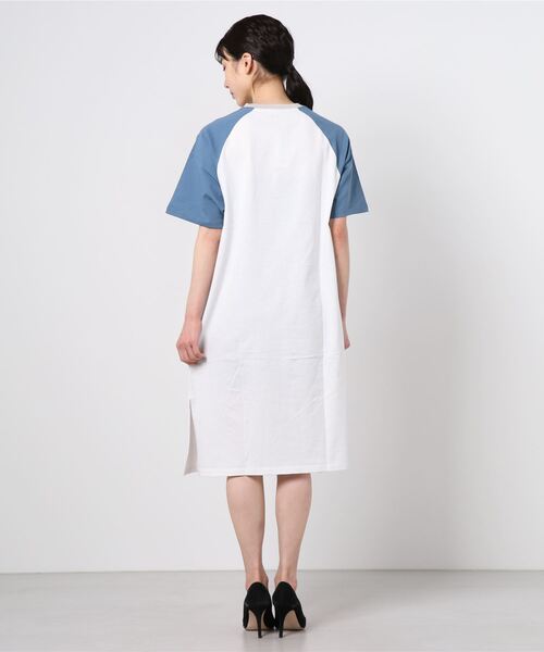 WEGO（ウィゴー）の「WEGO/プリントスリットロングワンピース（ワンピース・レディース・スミクロ/ブルー/ホワイト/ネイビー/ライトベージュ/ホワイト系その他・FREE）」の12枚目の写真