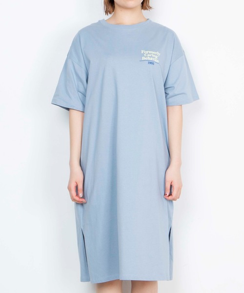 WEGO（ウィゴー）の「WEGO/プリントスリットロングワンピース（ワンピース・レディース・スミクロ/ブルー/ホワイト/ネイビー/ライトベージュ/ホワイト系その他・FREE）」の18枚目の写真