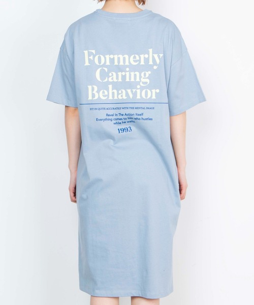 WEGO（ウィゴー）の「WEGO/プリントスリットロングワンピース（ワンピース・レディース・スミクロ/ブルー/ホワイト/ネイビー/ライトベージュ/ホワイト系その他・FREE）」の17枚目の写真