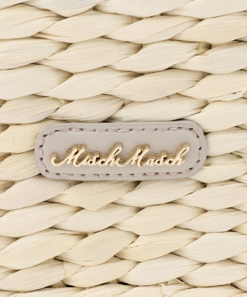 MISCH MASCH(ミッシュマッシュ)の「Pearl Handleミドルかごバッグ(かごバッグ・レディース・ブラック/ピンク・FREE)」の11枚目の写真