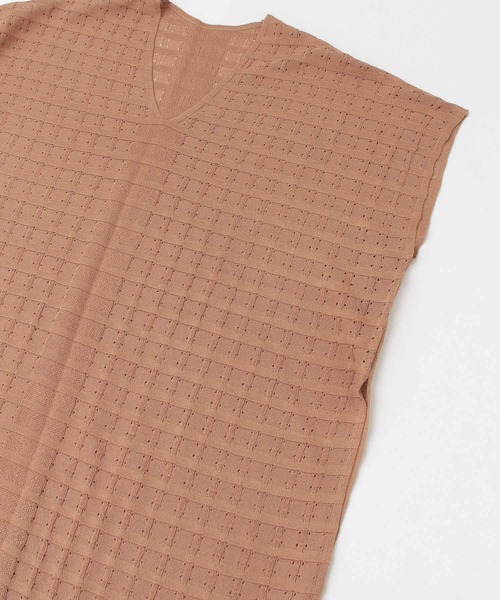 KBF+（ケービーエフプラス）の「KBF+　柄編みニットポンチョ（ニット/セーター・レディース・ベージュ/ライトブラウン・ONE）」の20枚目の写真