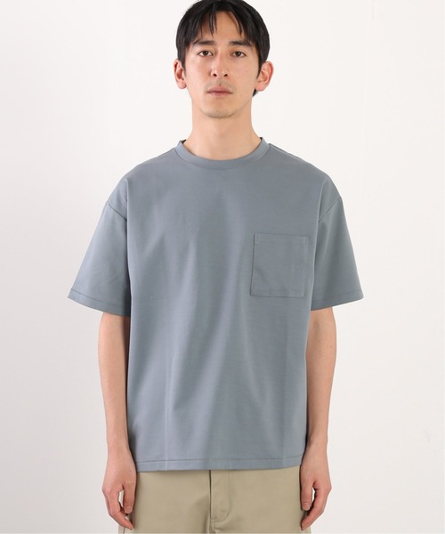 JOURNAL STANDARD relume（ジャーナルスタンダード　レリューム）の「40/-ポンチ TEE / 無地T（Tシャツ/カットソー・メンズ・オリーブ/サックスブルー/ネイビー/ライトグレー/ホワイト・SMALL/MEDIUM/LARGE）」の12枚目の写真