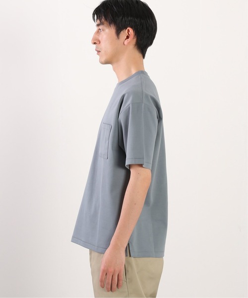 JOURNAL STANDARD relume（ジャーナルスタンダード　レリューム）の「40/-ポンチ TEE / 無地T（Tシャツ/カットソー・メンズ・オリーブ/サックスブルー/ネイビー/ライトグレー/ホワイト・SMALL/MEDIUM/LARGE）」の14枚目の写真