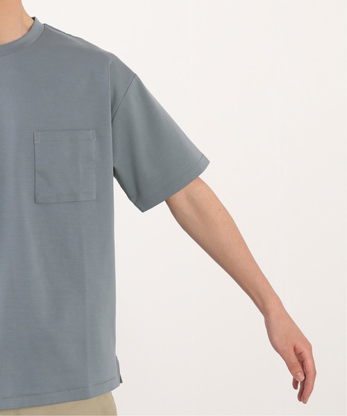 JOURNAL STANDARD relume（ジャーナルスタンダード　レリューム）の「40/-ポンチ TEE / 無地T（Tシャツ/カットソー・メンズ・オリーブ/サックスブルー/ネイビー/ライトグレー/ホワイト・SMALL/MEDIUM/LARGE）」の6枚目の写真