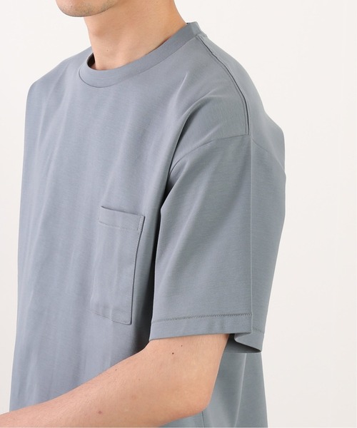 JOURNAL STANDARD relume（ジャーナルスタンダード　レリューム）の「40/-ポンチ TEE / 無地T（Tシャツ/カットソー・メンズ・オリーブ/サックスブルー/ネイビー/ライトグレー/ホワイト・SMALL/MEDIUM/LARGE）」の7枚目の写真