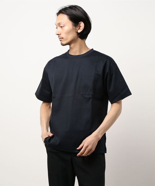 JOURNAL STANDARD relume（ジャーナルスタンダード　レリューム）の「40/-ポンチ TEE / 無地T（Tシャツ/カットソー・メンズ・オリーブ/サックスブルー/ネイビー/ライトグレー/ホワイト・SMALL/MEDIUM/LARGE）」の22枚目の写真
