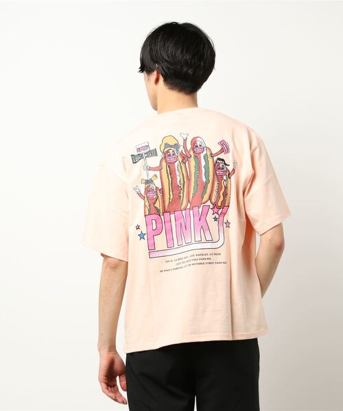 Right-on（ライトオン）の「「ピンクスホットドッグ」プリントT