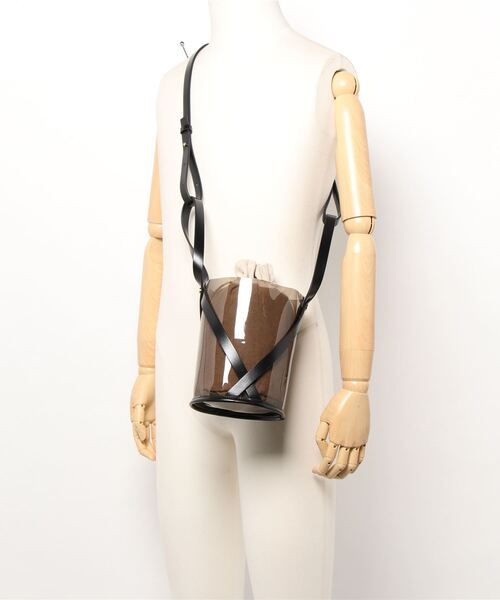 Andemiu（アンデミュウ）の「クリアトートバッグ940559（ショルダーバッグ・レディース・キャメル/ブラック・FREE）」の4枚目の写真