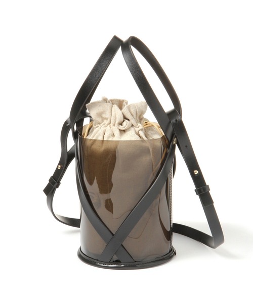 Andemiu（アンデミュウ）の「クリアトートバッグ940559（ショルダーバッグ・レディース・キャメル/ブラック・FREE）」の11枚目の写真