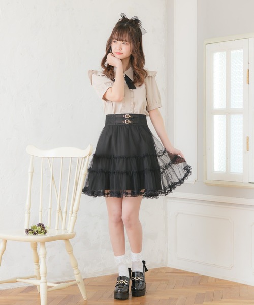 ROJITA（ロジータ）の「ブローチ付き飾りリボンブラウス（シャツ/ブラウス・レディース・ベージュ/ピンク/ホワイト・FREE）」の6枚目の写真