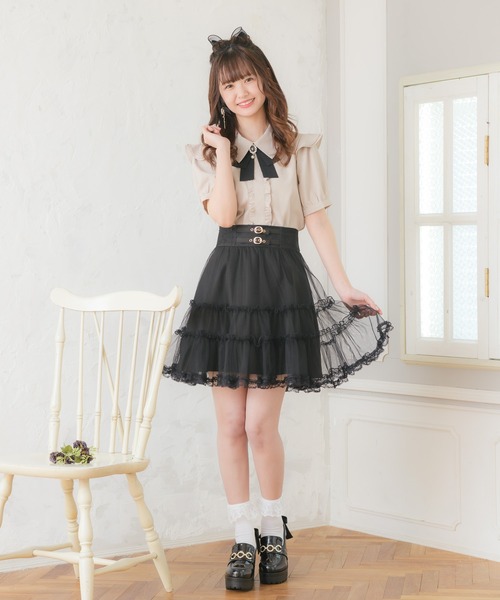 ROJITA（ロジータ）の「ブローチ付き飾りリボンブラウス（シャツ/ブラウス・レディース・ベージュ/ピンク/ホワイト・FREE）」の7枚目の写真