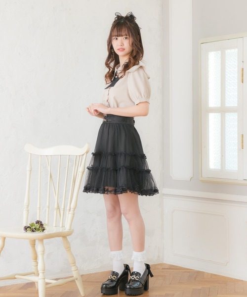 ROJITA（ロジータ）の「ブローチ付き飾りリボンブラウス（シャツ/ブラウス・レディース・ベージュ/ピンク/ホワイト・FREE）」の10枚目の写真