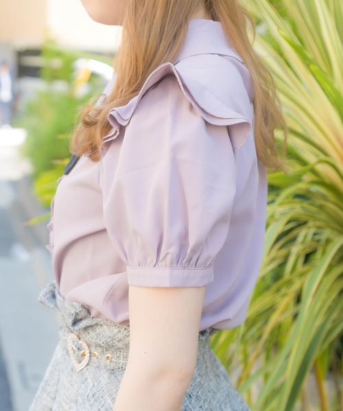 ROJITA（ロジータ）の「ブローチ付き飾りリボンブラウス（シャツ/ブラウス・レディース・ベージュ/ピンク/ホワイト・FREE）」の17枚目の写真