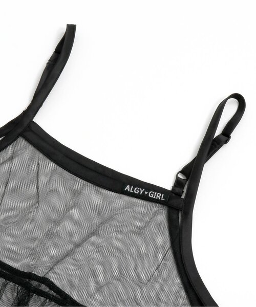 algy（アルジー）の「チュールキャミワンピ＆Tワンピセット（ワンピース・キッズ・ブラック/ピンク/オフホワイト・SMALL/MEDIUM/X-SMALL/XX-SMALL/XXX-SMALL）」の7枚目の写真