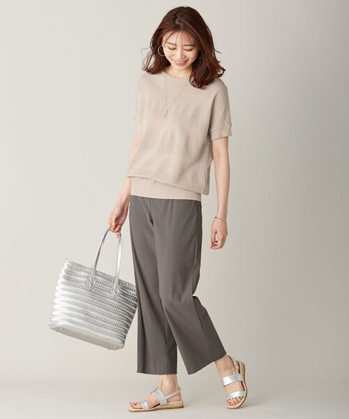 J.PRESS（ジェイプレス）の「【UVケア・接触冷感・洗える】ジャージー パンツ（その他パンツ・レディース・グレー系/ダークブラウン系/ブラック系・9/11/13/7）」の17枚目の写真