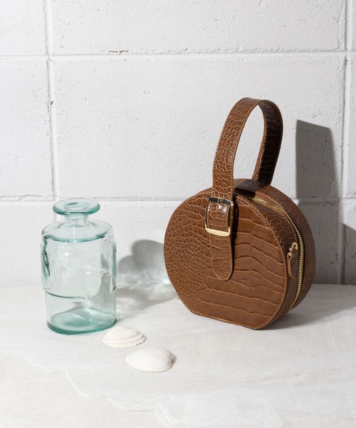 me+em select（ミームセレクト）の「【 2WAY 】サークルクロコハンドルショルダーバッグ（ショルダーバッグ・レディース・ブラック/ベージュ/キャメル/ベージュ×ブラック・FREE）」の20枚目の写真