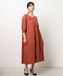 Samansa Mos2 blue | 前後2wayコットンレースワンピース(ワンピース)