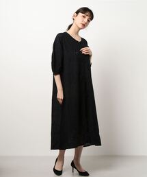 Samansa Mos2 blue | 前後2wayコットンレースワンピース(ワンピース)