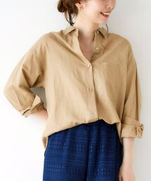 le.coeur blanc | コットン麻オーバーシャツ(シャツ/ブラウス)