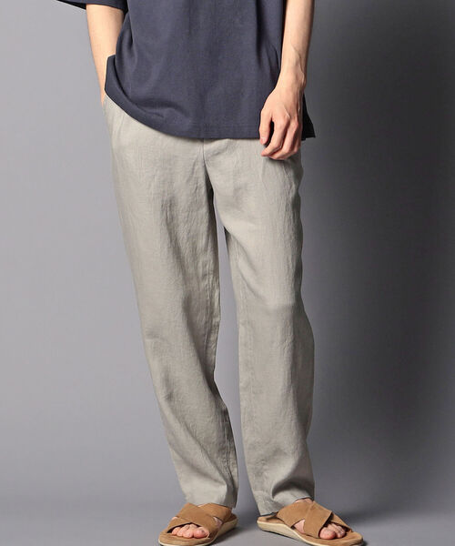 NOLLEY'S goodman（ノーリーズグッドマン）の「リネン イージーパンツ（その他パンツ・メンズ・ダークブラウン/ライトグレー/レンガ/オフホワイト/ネイビー/マスタード・LARGE/MEDIUM/SMALL/X-LARGE）」の3枚目の写真