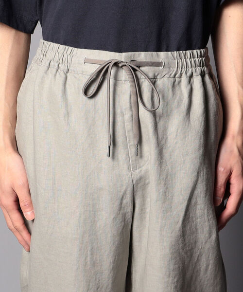 NOLLEY'S goodman（ノーリーズグッドマン）の「リネン イージーパンツ（その他パンツ・メンズ・ダークブラウン/ライトグレー/レンガ/オフホワイト/ネイビー/マスタード・LARGE/MEDIUM/SMALL/X-LARGE）」の14枚目の写真