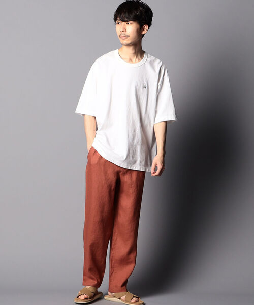 NOLLEY'S goodman（ノーリーズグッドマン）の「リネン イージーパンツ（その他パンツ・メンズ・ダークブラウン/ライトグレー/レンガ/オフホワイト/ネイビー/マスタード・LARGE/MEDIUM/SMALL/X-LARGE）」の13枚目の写真