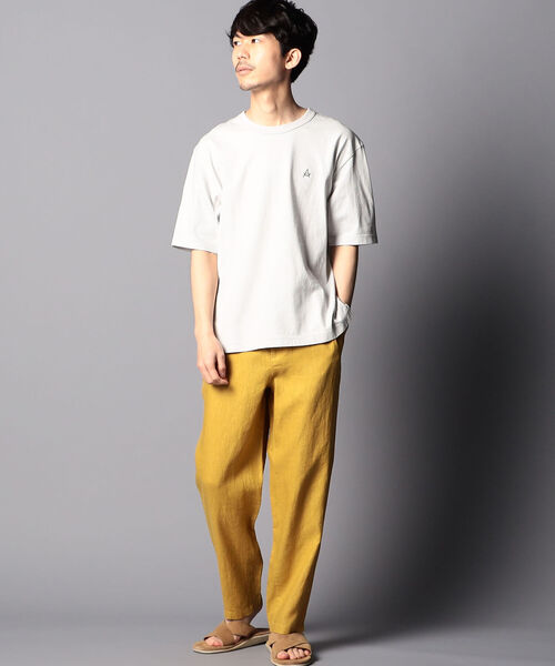 NOLLEY'S goodman（ノーリーズグッドマン）の「リネン イージーパンツ（その他パンツ・メンズ・ダークブラウン/ライトグレー/レンガ/オフホワイト/ネイビー/マスタード・LARGE/MEDIUM/SMALL/X-LARGE）」の15枚目の写真