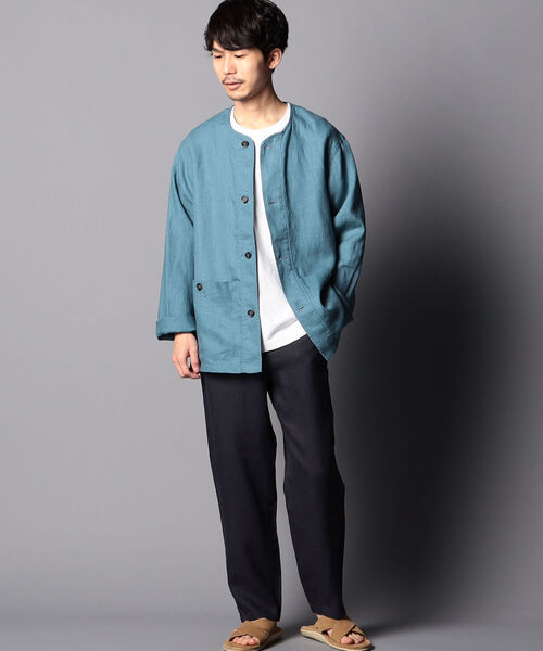 NOLLEY'S goodman（ノーリーズグッドマン）の「リネン イージーパンツ（その他パンツ・メンズ・ダークブラウン/ライトグレー/レンガ/オフホワイト/ネイビー/マスタード・LARGE/MEDIUM/SMALL/X-LARGE）」の20枚目の写真