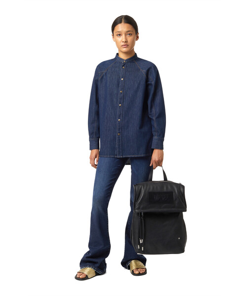 DIESEL（ディーゼル）の「レディース リサイクルナイロン＆レザー バックパック リュック（バックパック/リュック・レディース・ブラック・UNI）」の9枚目の写真