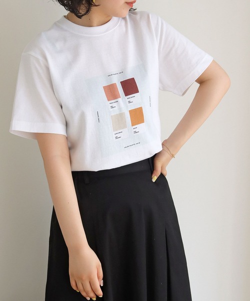 HER CLOSET(ハークローゼット)の「【HERCLOSET】アート柄プリントT(Tシャツ/カットソー・レディース・ホワイト系その他2/ホワイト/ホワイト系その他・S/M)」の22枚目の写真