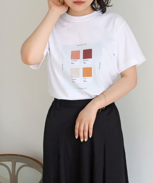 HER CLOSET(ハークローゼット)の「【HERCLOSET】アート柄プリントT(Tシャツ/カットソー・レディース・ホワイト系その他2/ホワイト/ホワイト系その他・S/M)」の21枚目の写真