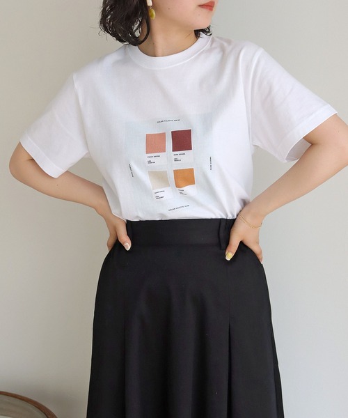 HER CLOSET(ハークローゼット)の「【HERCLOSET】アート柄プリントT(Tシャツ/カットソー・レディース・ホワイト系その他2/ホワイト/ホワイト系その他・S/M)」の19枚目の写真