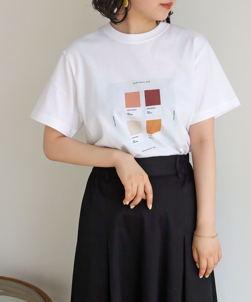 HER CLOSET(ハークローゼット)の「【HERCLOSET】アート柄プリントT(Tシャツ/カットソー・レディース・ホワイト系その他2/ホワイト/ホワイト系その他・S/M)」の14枚目の写真