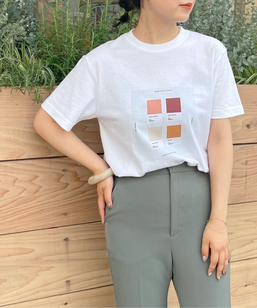 HER CLOSET(ハークローゼット)の「【HERCLOSET】アート柄プリントT(Tシャツ/カットソー・レディース・ホワイト系その他2/ホワイト/ホワイト系その他・S/M)」の18枚目の写真