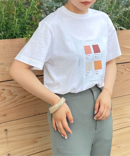 HER CLOSET(ハークローゼット)の「【HERCLOSET】アート柄プリントT(Tシャツ/カットソー・レディース・ホワイト系その他2/ホワイト/ホワイト系その他・S/M)」の16枚目の写真