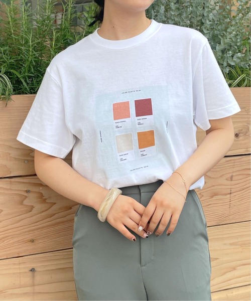 HER CLOSET(ハークローゼット)の「【HERCLOSET】アート柄プリントT(Tシャツ/カットソー・レディース・ホワイト系その他2/ホワイト/ホワイト系その他・S/M)」の17枚目の写真