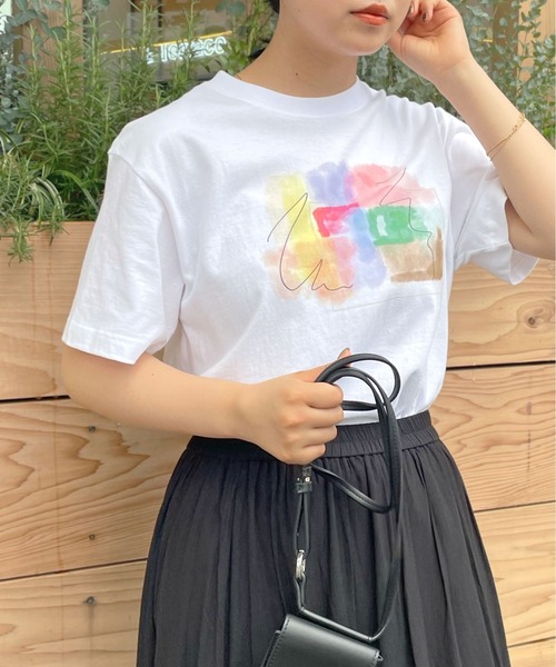 HER CLOSET(ハークローゼット)の「【HERCLOSET】アート柄プリントT(Tシャツ/カットソー・レディース・ホワイト系その他2/ホワイト/ホワイト系その他・S/M)」の12枚目の写真
